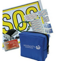Compact Car Safety & First Aid Kit - Blue